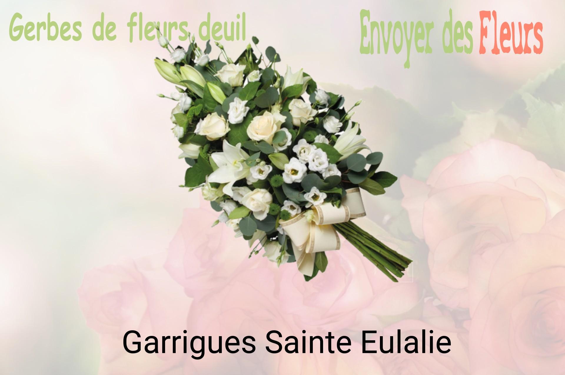 Gerbe de fleurs de deuil livrée à Garrigues-Sainte-Eulalie